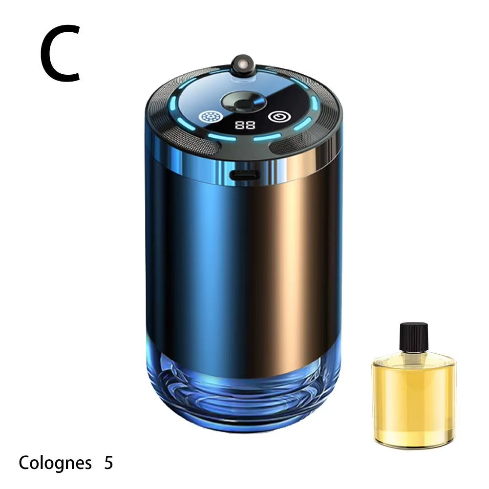 Car Fragrance Humidifier 5 Modes Scent Air Car Odor Eliminator Long Lasting Universal Car Diffuser with Digital Display